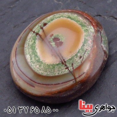 نگین انگشتر عقیق یمنی باباقوری درشت زیبا و خوشرنگ _کد:14575