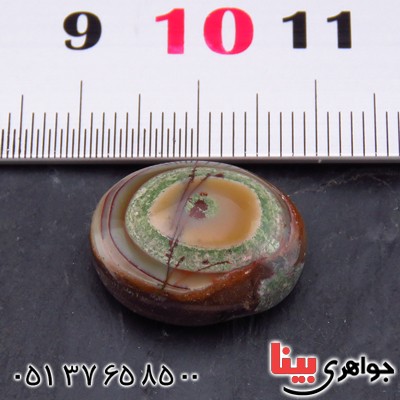 نگین انگشتر عقیق یمنی باباقوری درشت زیبا و خوشرنگ _کد:14575