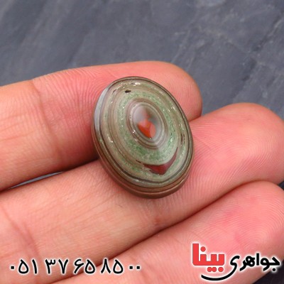 نگین انگشتر عقیق یمنی باباقوری درشت خوش نقش _کد:14577