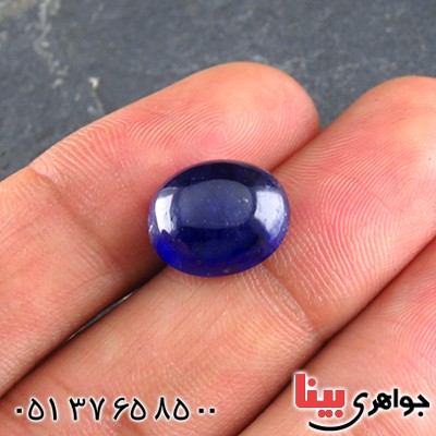 نگین انگشتر یاقوت کبود دامله درشت و خوشرنگ _کد:14613