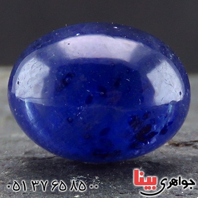 نگین انگشتر یاقوت کبود دامله درشت خوشرنگ _کد:14633