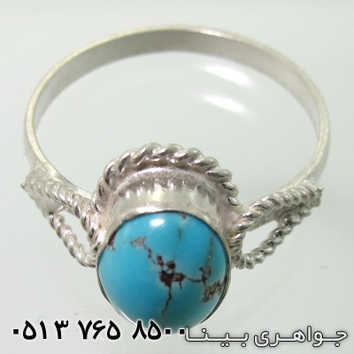 انگشتر فیروزه نیشابوری ساده بزرگ