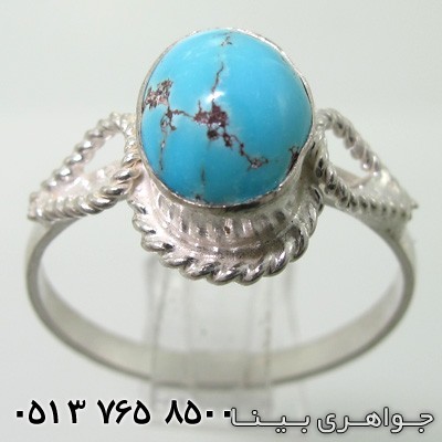 انگشتر فیروزه نیشابوری ساده بزرگ