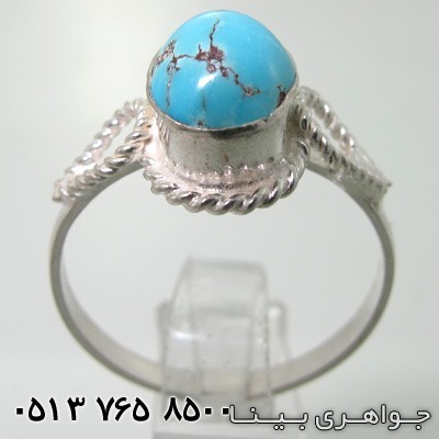 انگشتر فیروزه نیشابوری ساده بزرگ