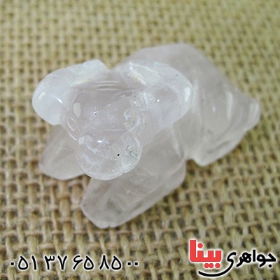 سنگ کوارتز صورتی مدل قوچ _کد:14641