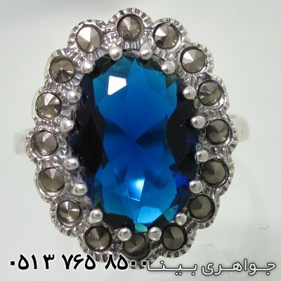 انگشتر یاقوت کبود سنتاتیک گل