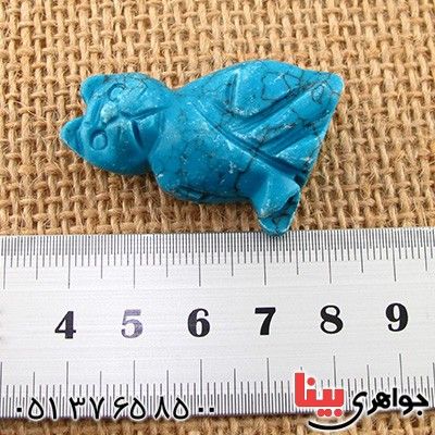 سنگ فیروزه هیمالیا قدیمی تراش گربه _کد:14663