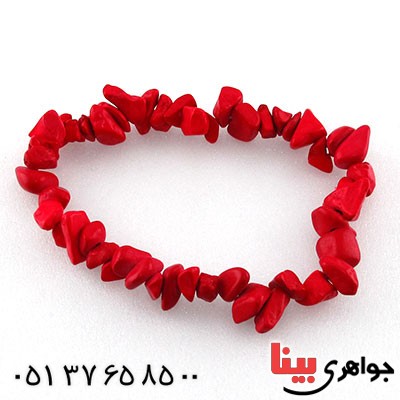 دستبند مرجان قدیمی خوشرنگ _کد:14689