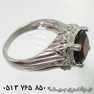 انگشتر یاقوت گارنت گل چهارچنگ