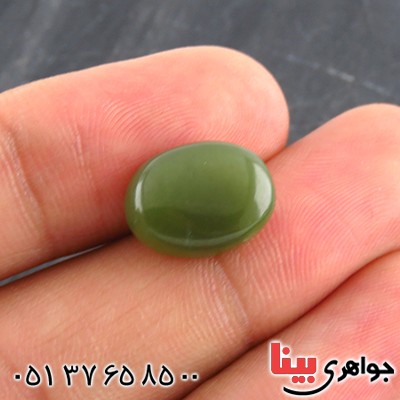 نگین انگشتر یشم درشت و خوشرنگ _کد:14732