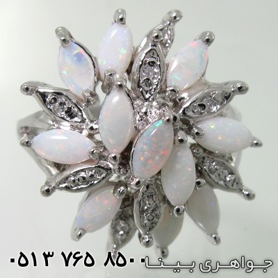 انگشتر اوپال هفت رنگ