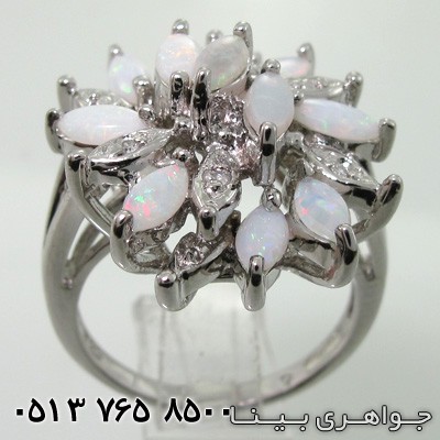 انگشتر اوپال هفت رنگ