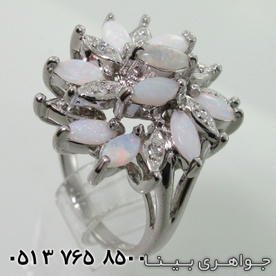 انگشتر اوپال هفت رنگ