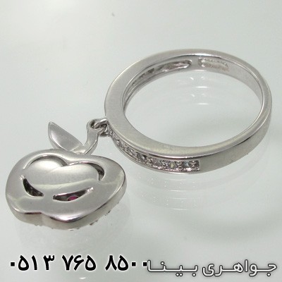 انگشتر یاقوت سرخ طرح سیب (apple)