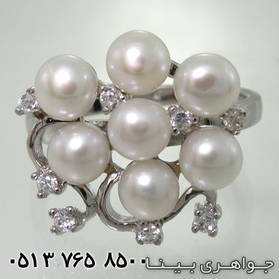 انگشتر مروارید هفت نگین