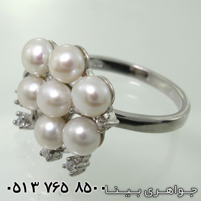 انگشتر مروارید هفت نگین