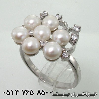 انگشتر مروارید هفت نگین
