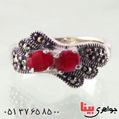 انگشتر یاقوت سرخ زنانه خوشرنگ _کد:14868