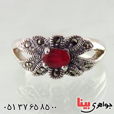 انگشتر یاقوت سرخ زنانه عالی _کد:14876