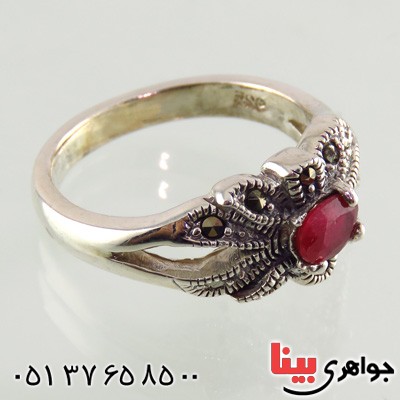 انگشتر یاقوت سرخ زنانه عالی _کد:14876