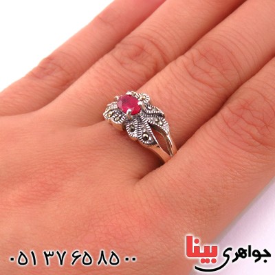 انگشتر یاقوت سرخ زنانه عالی _کد:14876