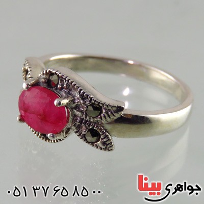 انگشتر یاقوت سرخ زنانه خوشرنگ _کد:14888