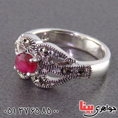 انگشتر یاقوت سرخ زنانه خوشرنگ _کد:14889