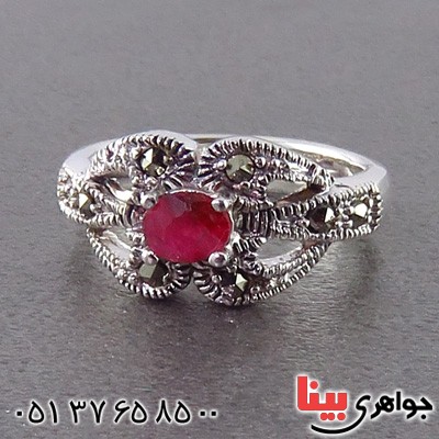 انگشتر یاقوت سرخ زنانه خوشرنگ _کد:14889