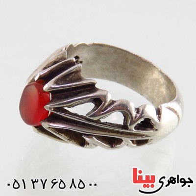 انگشتر عقیق یمنی قدیمی مردانه _کد:14891