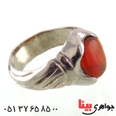 انگشتر عقیق یمنی مردانه خاص _کد:14905