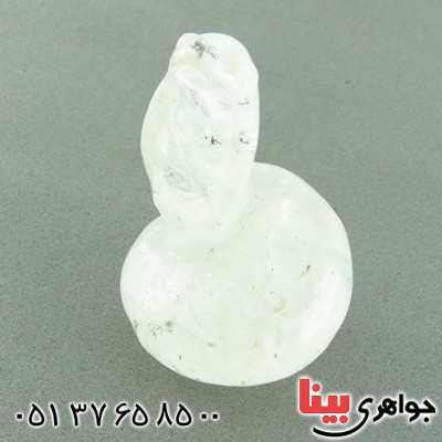 سنگ لابرادوریت سفید تراش مار کبری _کد:14917