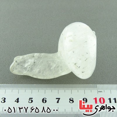 سنگ لابرادوریت سفید تراش مار کبری _کد:14917