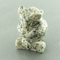 سنگ عقیق خزه ای  تراش جغد 