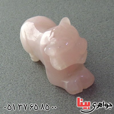 سنگ کوارتز صورتی تراش شیر _کد:14951