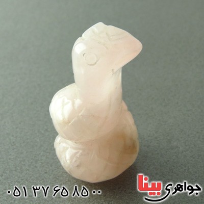 سنگ کوارتز صورتی تراش مار _کد:14957