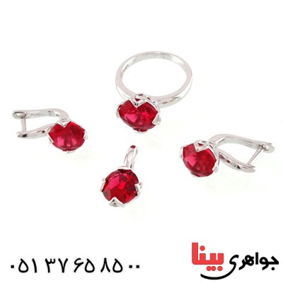 سرویس یاقوت سرخ زنانه رودیوم مدل شیدا _کد:14966