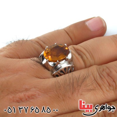 انگشتر الکساندریت جادویی درشت مردانه زلال _کد:2035