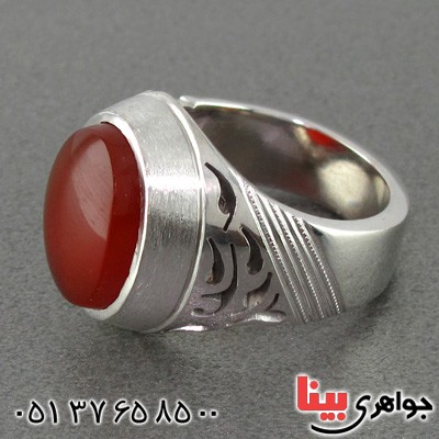 انگشتر عقیق یمنی مردانه درشت باشکوه _کد:2036