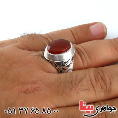 انگشتر عقیق یمنی مردانه درشت باشکوه _کد:2036