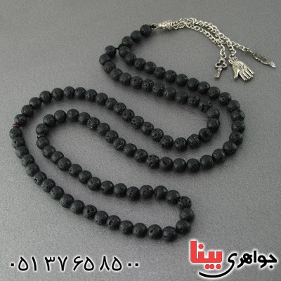 تسبیح آتشفشانی اسفنجی 101 دانه ای آرامش بخش _کد:14992