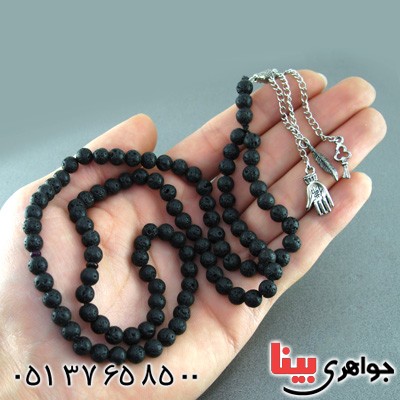 تسبیح آتشفشانی اسفنجی 101 دانه ای آرامش بخش _کد:14992