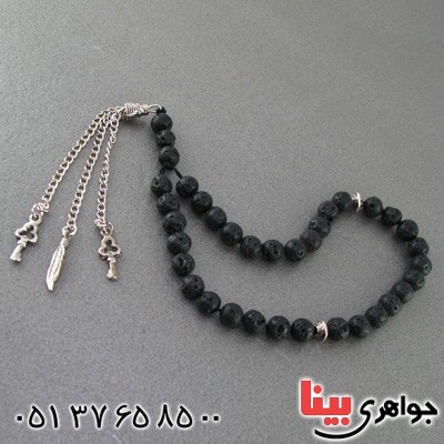 تسبیح آتشفشانی اسفنجی 33 دانه ای آرامش بخش _کد:15006