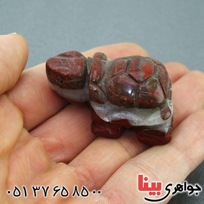 سنگ عقیق سه لایه خوشرنگ تراش لاک پشت _کد:15018