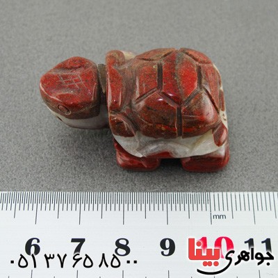 سنگ عقیق سه لایه خوشرنگ تراش لاک پشت _کد:15018