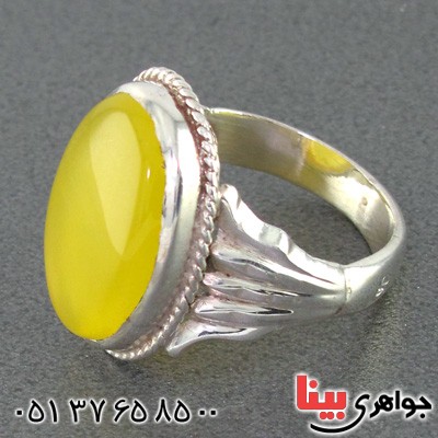 انگشتر عقیق شرف الشمس مردانه خوشرنگ _کد:15030