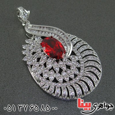 گردنبند یاقوت سرخ زنانه درشت مجلسی _کد:15163