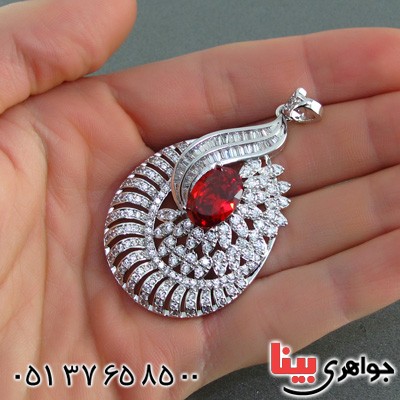 گردنبند یاقوت سرخ زنانه درشت مجلسی _کد:15163