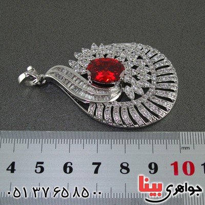 گردنبند یاقوت سرخ زنانه درشت مجلسی _کد:15163