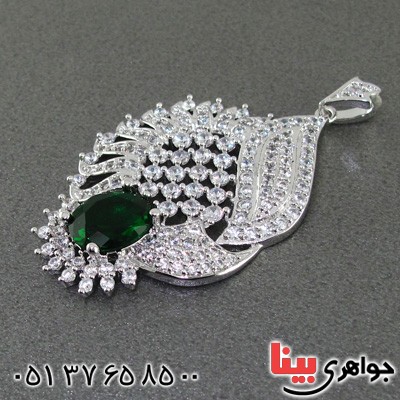 گردنبند زمرد زنانه مجلسی _کد:15194