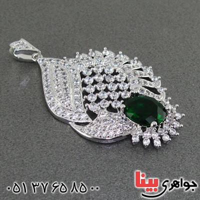 گردنبند زمرد زنانه مجلسی _کد:15194